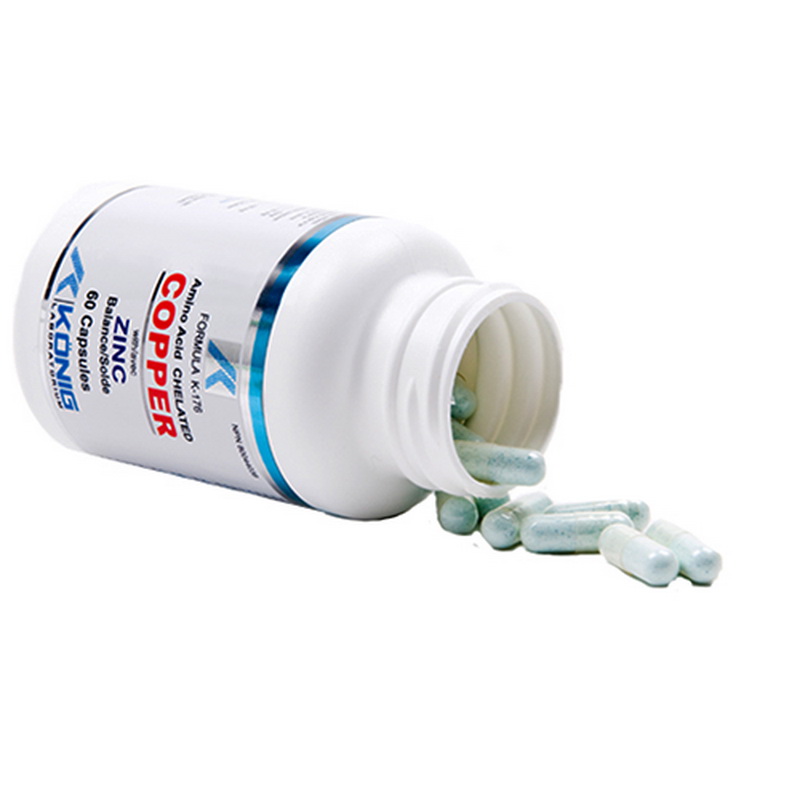 Cupru cu balanta de Zinc 5 mg (60 tablete), Konig Laboratorium