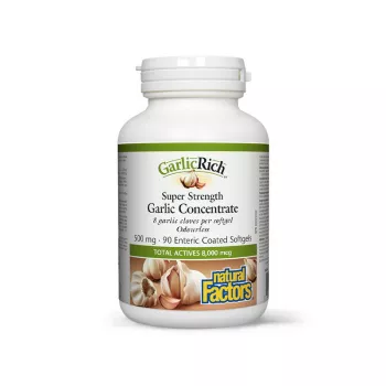 Usturoi dezodorizat 500 mg (90 capsule), Natural Factors