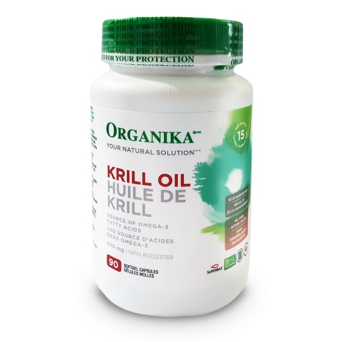Krill Oil Forte Ulei de crevete 500 mg (90 capsule), Organika Canada Krill Oil Forte Ulei de crevete 500 mg (90 capsule), Organika Canada