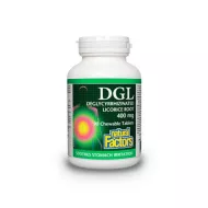 DGL Extract din radacina de lemn dulce 400 mg (90 tablete), Natural Factors DGL Extract din radacina de lemn dulce 400 mg (90 tablete), Natural Factors