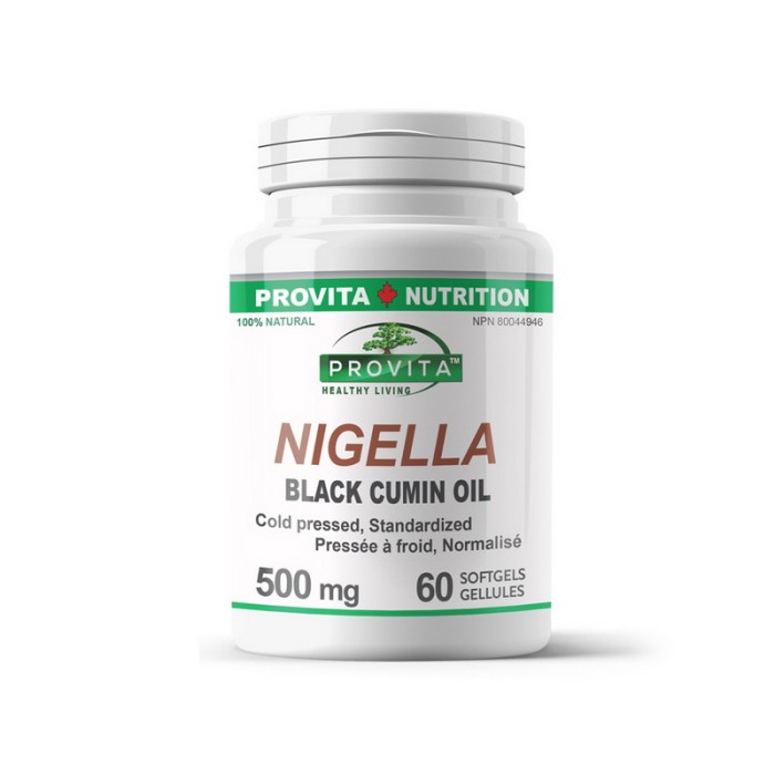 Nigella Ulei de chimen negru 500 mg (60 capsule), Provita Nutrition Nigella Ulei de chimen negru 500 mg (60 capsule), Provita Nutrition