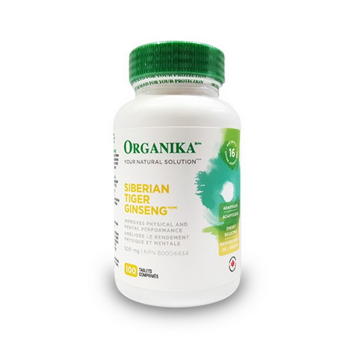 Siberian Tiger Ginseng 500 mg (100 tablete), Organika Canada Siberian Tiger Ginseng 500 mg (100 tablete), Organika Canada