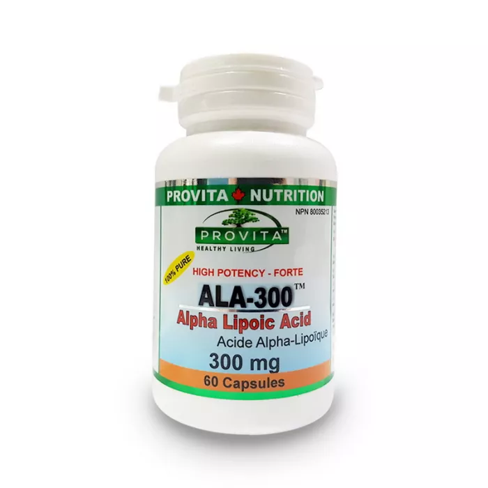 ALA-300 Acid Alfa Lipoic Standardizat Forte 300 mg (60 capsule), Provita Nutrition ALA-300 Acid Alfa Lipoic Standardizat Forte 300 mg (60 capsule), Provita Nutrition