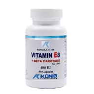 Vitamina E8 cu beta caroten 400 UI (60 capsule), Konig Laboratorium