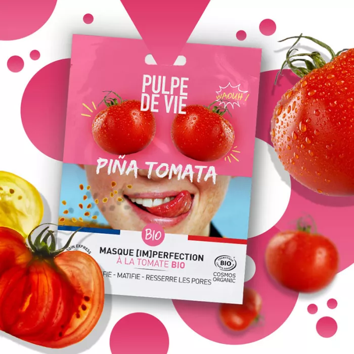Masca pentru imperfectiuni Pina Tomata, Pulpe de Vie Masca pentru imperfectiuni Pina Tomata, Pulpe de Vie