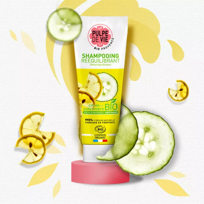 Sampon echilibrant cu lamaie si castravete bio Sorbet Givre (250 ml), Pulpe de Vie Sampon echilibrant cu lamaie si castravete bio Sorbet Givre (250 ml), Pulpe de Vie