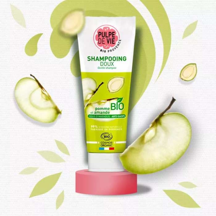 Sampon delicat cu mar si migdale bio Pompompidoux (250 ml), Pulpe de Vie Sampon delicat cu mar si migdale bio Pompompidoux (250 ml), Pulpe de Vie