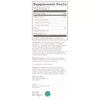 Puori C3 Vitamina C 500mg (20 comprimate efervescente), Puori