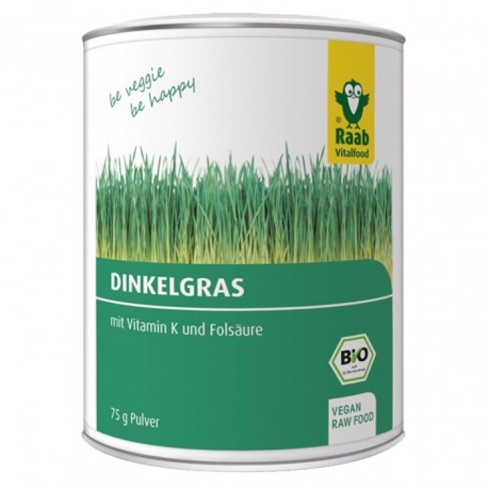 Iarba de grau spelta bio pudra (75 grame), Raab Vitalfood Iarba de grau spelta bio pudra (75 grame), Raab Vitalfood