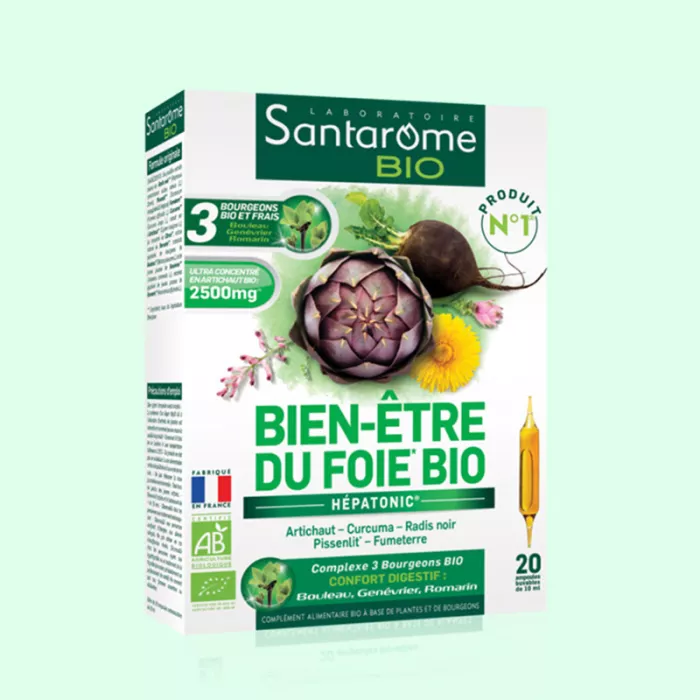 Hepatonic Bio Bien Etre (20 fiole), Santarome Hepatonic Bio Bien Etre (20 fiole), Santarome