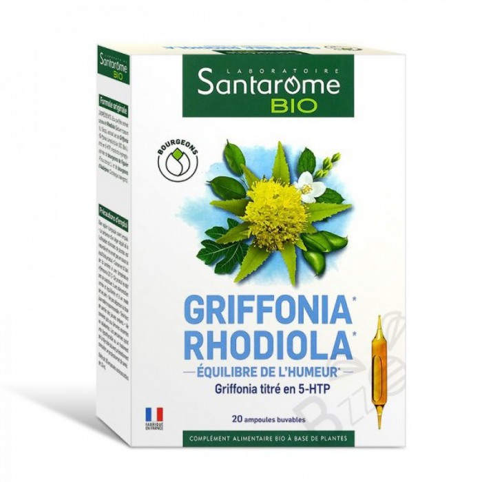 Griffonia Rhodiola (20 fiole), Santarome Griffonia Rhodiola (20 fiole), Santarome