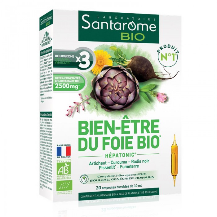 Hepatonic Bio Bien Etre (20 fiole), Santarome Hepatonic Bio Bien Etre (20 fiole), Santarome