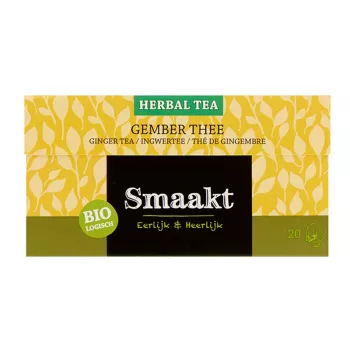 Ceai de ghimbir bio (20 plicuri), Smaakt Ceai de ghimbir bio (20 plicuri), Smaakt
