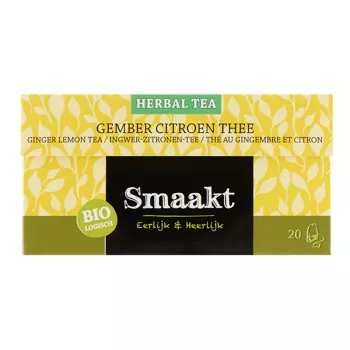 Ceai de ghimbir si lamaie bio (20 plicuri), Smaakt Ceai de ghimbir si lamaie bio (20 plicuri), Smaakt
