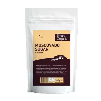 Zahar brun Muscovado eco (300 grame), Smart Organic