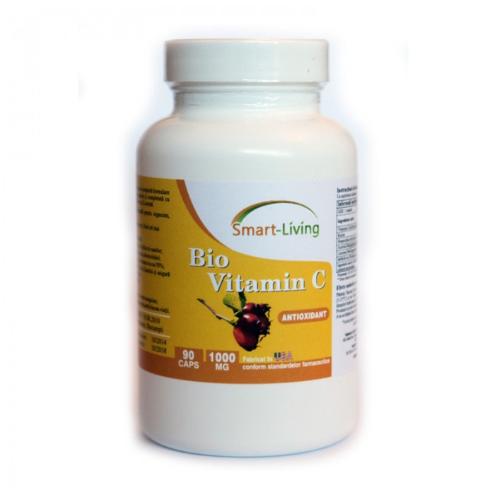 Bio-Vitamina C 1000 mg (90 tablete), Smart Living