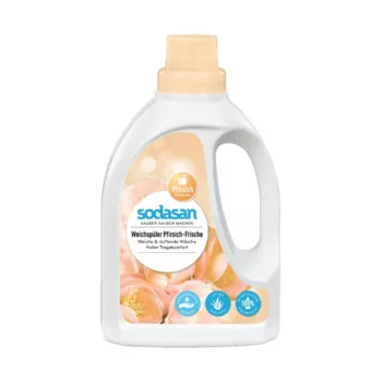 Balsam bio pentru rufe cu piersica si aloe (750 ml), Sodasan Balsam bio pentru rufe cu piersica si aloe (750 ml), Sodasan