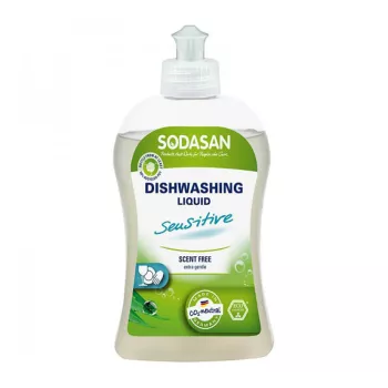Detergent vase lichid bio Sensitiv (500 ml), Sodasan