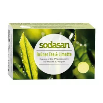 Sapun crema bio ceai verde si lime (100 grame), Sodasan Sapun crema bio ceai verde si lime (100 grame), Sodasan