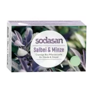 Sapun crema bio cu salvie si menta (100 grame), Sodasan