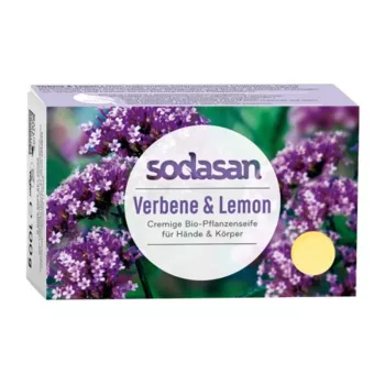 Sapun crema bio verbina si lamaie (100 grame), Sodasan Sapun crema bio verbina si lamaie (100 grame), Sodasan
