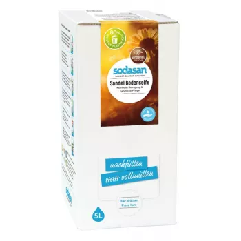 Solutie bio pentru podele cu santal (5 litri), Sodasan