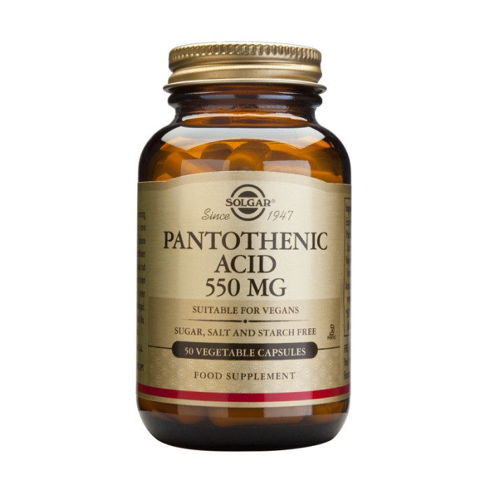Pantothenic acid 550mg (50 capsule), Solgar