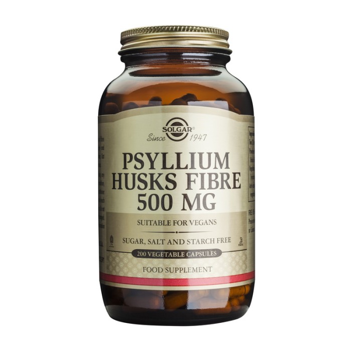 Psyllium Husks Fibre 500mg (200 capsule), Solgar Psyllium Husks Fibre 500mg (200 capsule), Solgar