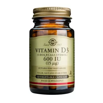 Vitamin D3 600IU (60 capsule), Solgar Vitamin D3 600IU (60 capsule), Solgar