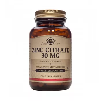 Zinc Citrate 30mg (100 tablete), Solgar