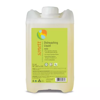 Detergent ecologic pentru spalat vase lamaie (5 litri), Sonett Detergent ecologic pentru spalat vase lamaie (5 litri), Sonett