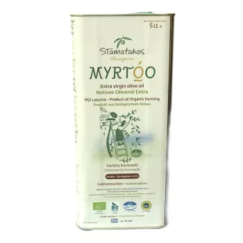 Ulei de masline extravirgin Myrtoo bio (5 litri), Stamatakos