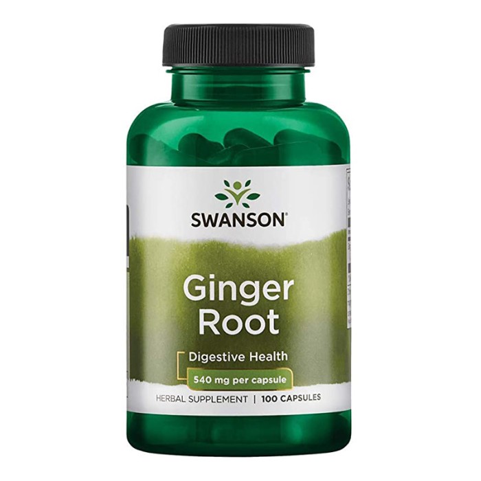 Ghimbir 540 mg (100 capsule), Swanson Ghimbir 540 mg (100 capsule), Swanson