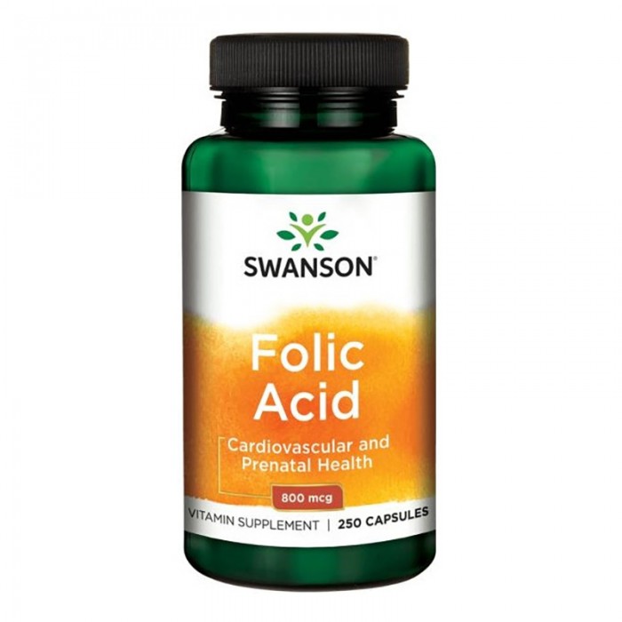 Vitamina B4 Acid Folic 800 mcg (250 capsule), Swanson Vitamina B4 Acid Folic 800 mcg (250 capsule), Swanson