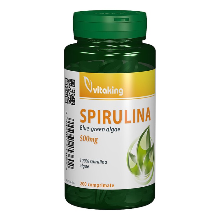 Spirulina 500 mg (200 comprimate), Vitaking Spirulina 500 mg (200 comprimate), Vitaking