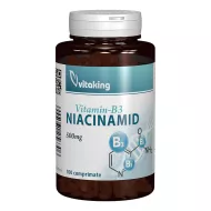 Vitamina B3 Niacinamida 500 mg (100 comprimate), Vitaking Vitamina B3 Niacinamida 500 mg (100 comprimate), Vitaking