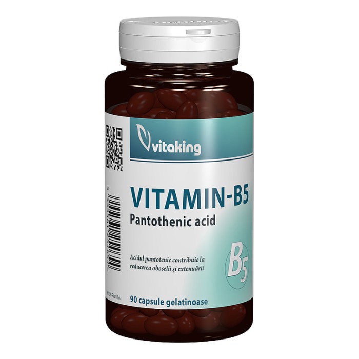 Vitamina B5 Acid Pantotenic 200 mg (90 comprimate), Vitaking Vitamina B5 Acid Pantotenic 200 mg (90 comprimate), Vitaking