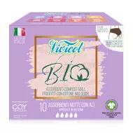 Absorbante de noapte din bumbac bio hipoalergenic compostabil (10 bucati), Vivicot Absorbante de noapte din bumbac bio hipoalergenic compostabil (10 bucati), Vivicot