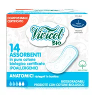 Absorbante de zi din bumbac bio hipoalergenic compostabil fara aripioare - 3 picaturi (14 bucati), Vivicot Absorbante de zi din bumbac bio hipoalergenic compostabil fara aripioare - 3 picaturi (14 bucati), Vivicot