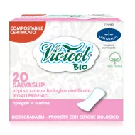 Protej slip din bumbac bio hipoalergenic compostabil - normal (20 bucati), Vivicot Protej slip din bumbac bio hipoalergenic compostabil - normal (20 bucati), Vivicot