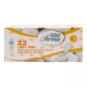 Protej slip din bumbac natural - normal - 2 picaturi (22 bucati), Vivicot