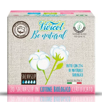 Protej slip ultra subtire din bumbac bio hipoalergenic (20 bucati), Vivicot
