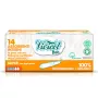 Tampoane din bumbac bio hipoalergenic compostabil cu aplicator - 3 picaturi (14 bucati), Vivicot
