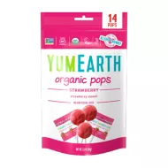 Acadele cu aroma de capsuni, BIO, fara alergeni, YumEarth Acadele cu aroma de capsuni, BIO, fara alergeni, YumEarth