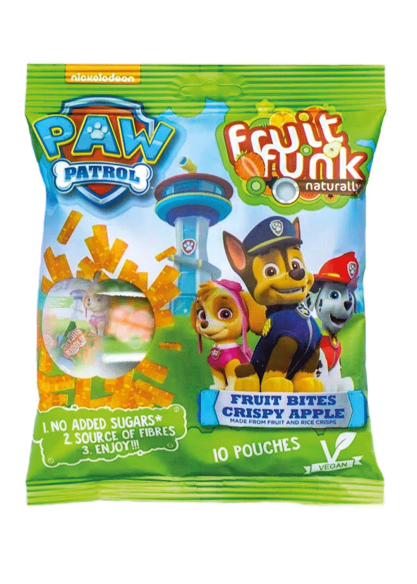 Gustare de fructe - Paw Patrol, vegan, fara zahar 10x10g