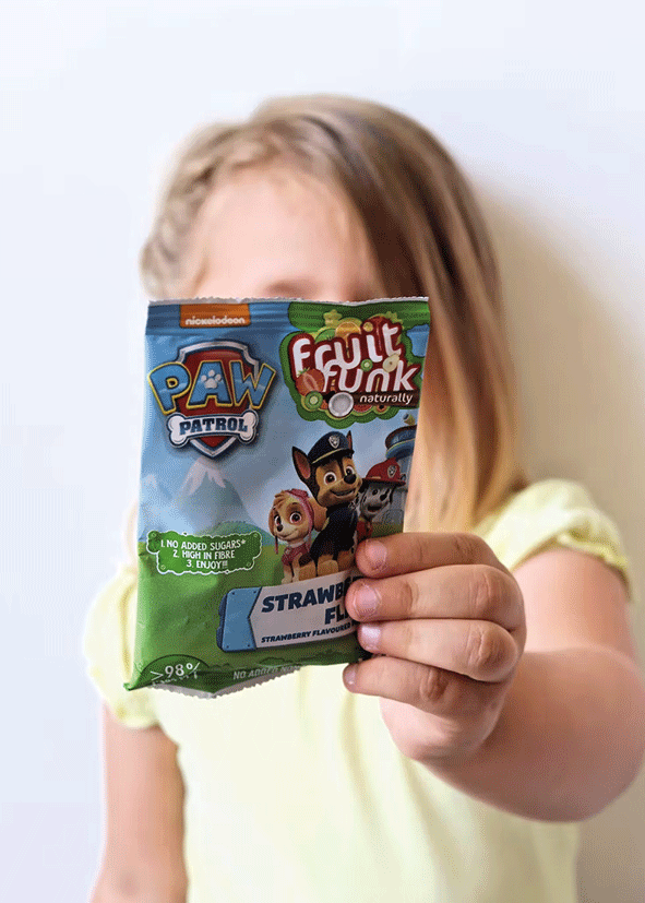 Fulgi din fructe cu capsuni - Paw Patrol, vegan, fara zahar 16g